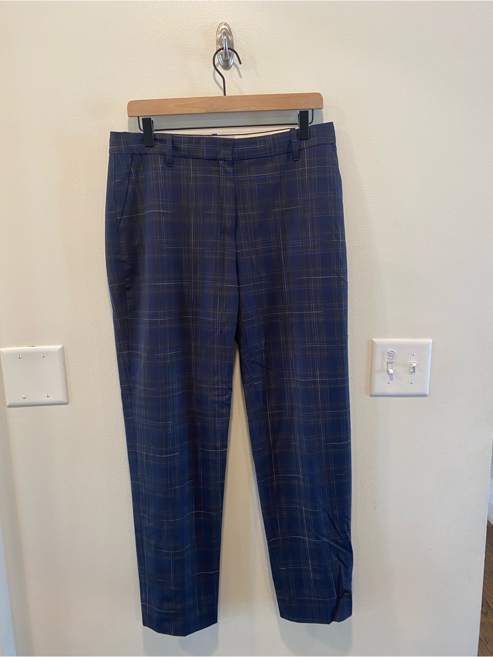 M.M. LaFleur Womens Wool Mejia Pant size 8 plaid size 8 old money preppy luxury